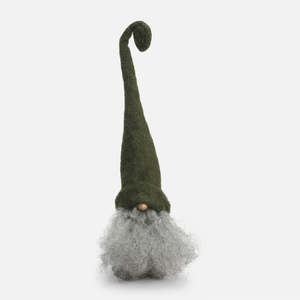 C A N D L E S D E C O R: Asas Tomtebod | Santa Alfred | Green Hat Grey Beard