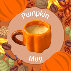 Dining: Pumpkin Mug | Orange + White