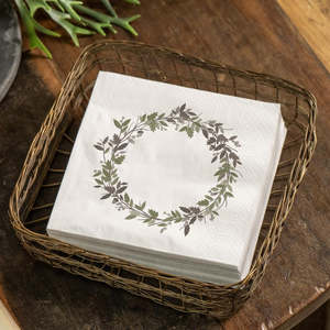 Dining: Paper Napkin | Wreath | 20pk
