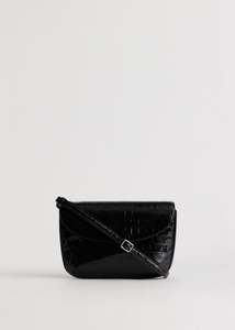 Keriana Clutch / Black Croc