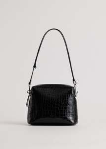 Embossed Croc: Ch'lita Bag / Black Croc