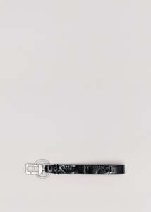 Key Fob / Black Croc