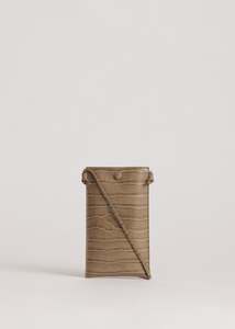 Embossed Croc: Luci Bag / Dune Croc
