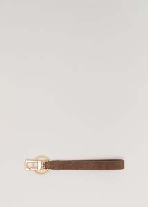Key Fob: Key Fob / Sand Stone Suede