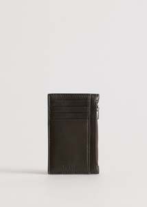 Frank Cardholder / Black Olive Lambskin