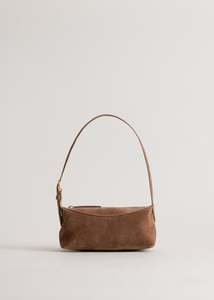 Shoulder Bags: Bobby Bag / Sand Stone Suede