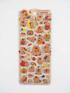 All: Capybara Fruit Market Sticker Sheet