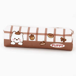 All: Brown Puppy Pencil Case