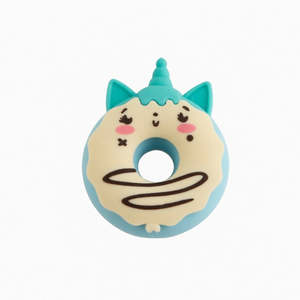 All: Donut Unicorn 3D Eraser – Pastel Blue