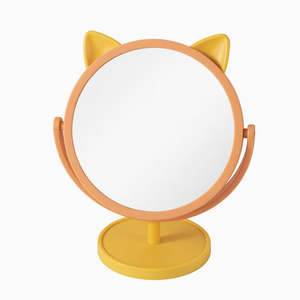 Home Beauty: Yellow Cat Ear Mirror
