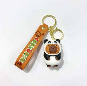Clothes Accesories: Capybara Panda Keychain