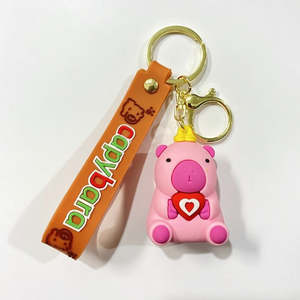 Clothes Accesories: Capybara Pink Keychain