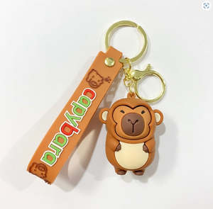 Clothes Accesories: Capybara Monkey Keychain
