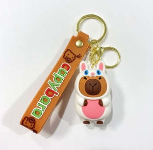 Clothes Accesories: Capybara Bunny Keychain