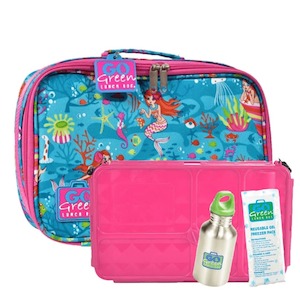Go Green Lunchset - Mermaid Paradise - PINK Box