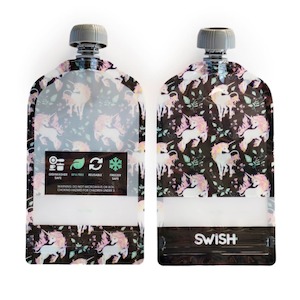 Swish Reusable Food Pouches 140ml Unicorn - 2 Pack
