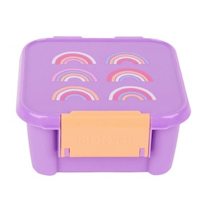 Rainbow Roller Leakproof Bento Style Kids Snack Box - 2 Compartment