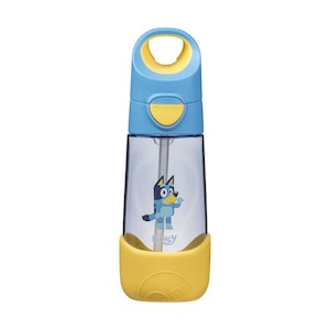 Back To School: Kids Tritan Plastic Water Bottle with Straw by Bbox 450ml Bluey