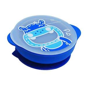 Marcus & Marcus Silicone Suction Bowl & Lid Blue