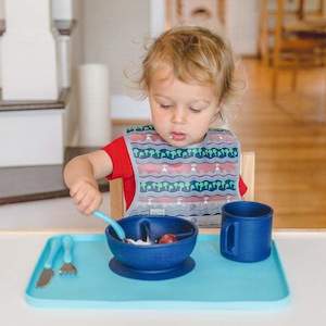 Green Sprouts Silicone Learning Bowl Navy