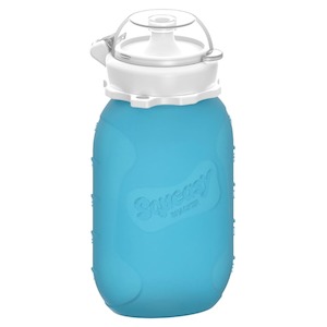 Silicone Squeasy Snacker Yoghurt & Drink Pouch – Medium 180ml - Blue