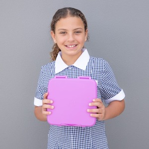 Lunchboxes: Fuchsia Feast Bento Leakproof Lunchbox for Kids & Adults