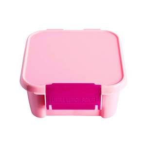 The Little Lunchbox Co: Pink Leakproof Bento Style Kids Snack box with 2 Compartments