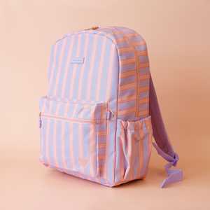 Back To School: Kids Backpack - Powder Stripe