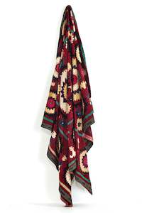Decorative Items: Uzbek Suzani Throw—Cyrus