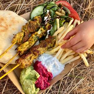 Brochette Meals: Moroccan Chicken Brochette Meal