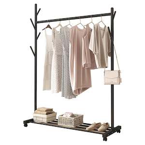 120CM COAT RACK BLACK