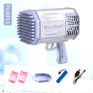 Frontpage: 100 Holes Auto Bubble Gun Purple