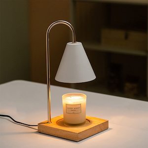 Candle Warmer Lamp Dimmable Electric Candle Wax Melter Lamp - White Oak