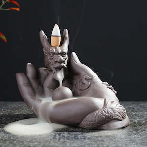 Backflow Incense Burner Hand Loong