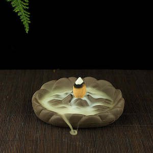 Backflow Incense Burner Mountain Peak Round
