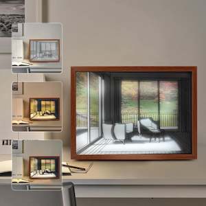 Lighting up Painting Decor Light Up Painting 3 Color Light Change Light up Photo&hellip;