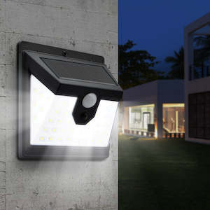 Garden: 40 LED Solar Power Wall Light 3 Modes Body Sensor