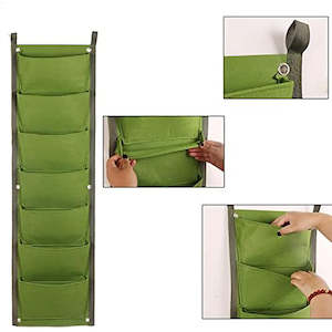 Plant Bag Wall Hanging Garden Planter 7 Pockets