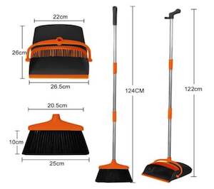 Garden: Broom Combo Extendable Sweeper Standing Dustpan 120 cm Long