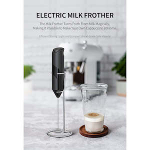 Handheld Electric Milk Frother Drink Coffee Mixer Foam Maker with Stand