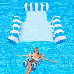 Inflatable Pool Chair Head Rest_Blue
