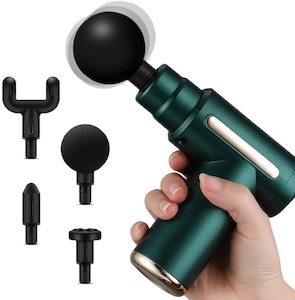 Beauty: Percussion Muscle Massage Gun Handheld Deep Tissue Massager Gun Green