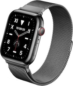 Stainless Steel Milanese Loop Apple Watch Band Graphite 38mm 40mm 41mm