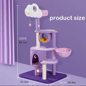 Pets: Cat Furniture Cat Tree Tower House 150cm