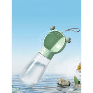 Pet travel water feeder Green 600ml