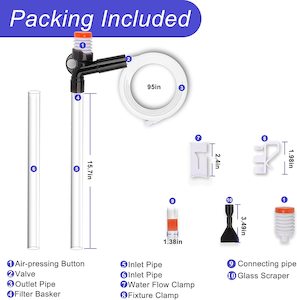 Pets: Fish Tank Cleaner Gravel Vacuum Cleaner