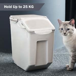 Pets: 25KG Large Pet Dog Cat Food Storage Container (41.5 x 27 x 40 cm)