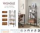 VASAGLE Ladder Shelf, 4-Tier Bookshelf, Storage Rack
