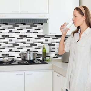 Laundry: 5-Sheet Self Adhesive 3D Wall Backsplash Marble M