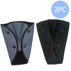 2PC Car Child Seatbelt Cover Strap Protector Black